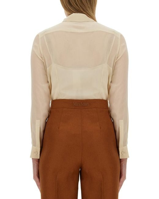 Max Mara Brown Max Mara Summer Clam Shirt