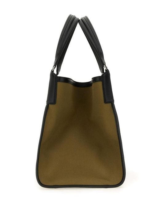 Bally Green Large Shopping Bag Arkle Cotton Handbags for men