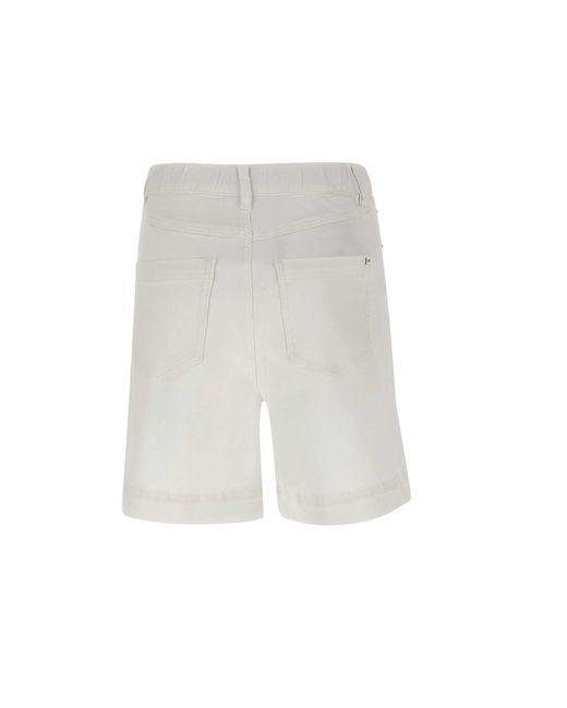 Sun 68 White Cotton Shorts