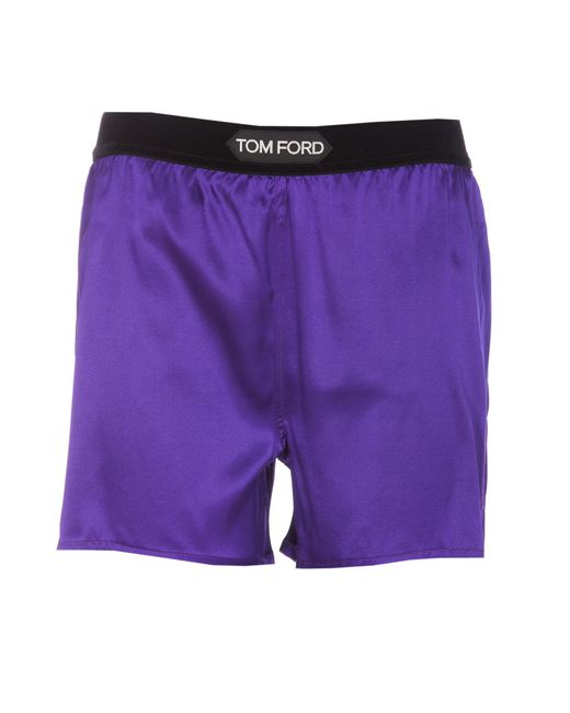 Tom Ford Purple Logo Shorts