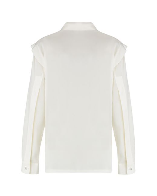 Max Mara White Silk Shirt Zirlo