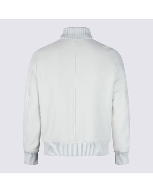 Eleventy White Sand Wool Casual Jacket for men