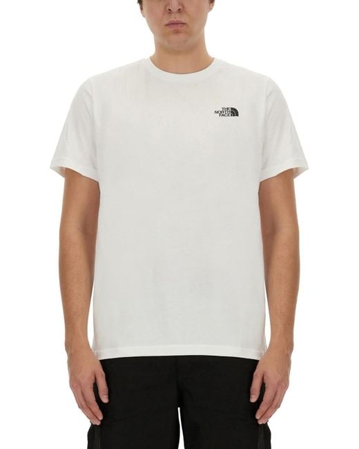 The North Face White T-Shirt With Logo for men