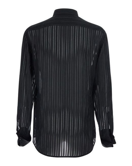 Gucci Black Shirt Silk for men