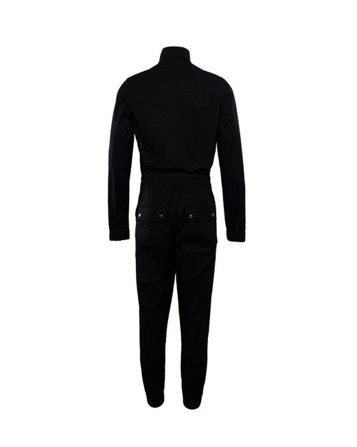 Rick Owens Black Drawstring Bodysuit for men