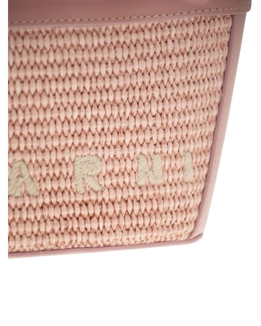 Marni Pink Tropicalia Micro Hand Bag
