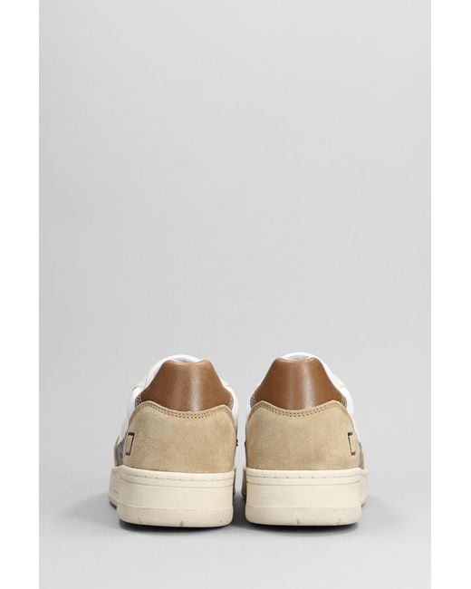 Date Court 2.0 Sneakers In White Suede And Leather for Men | Lyst
