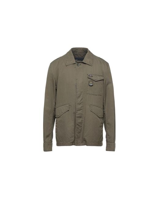 Herno Green Outerwear Jacket Fi0072U-13211 Dark Military Clothing for men