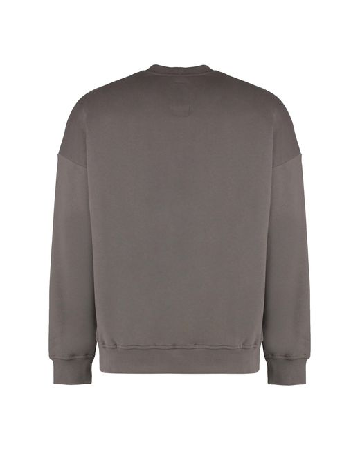 Rick Owens Gray X Champion Cotton Crew-Neck Sweatshirt Sweatshirts for men