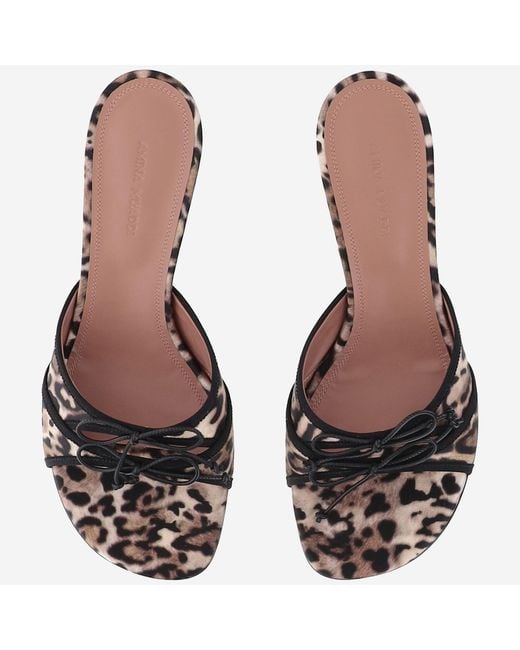 AMINA MUADDI Brown Sandals Eleonora Silk