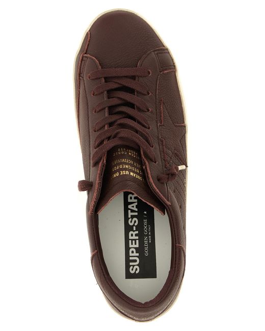 Golden Goose Deluxe Brand Brown Cowhide Low Top Sneakers for men