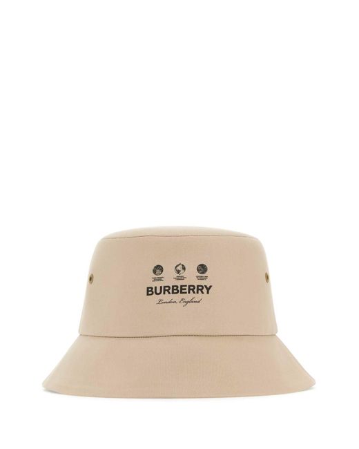 Burberry Natural Gabardine Hat