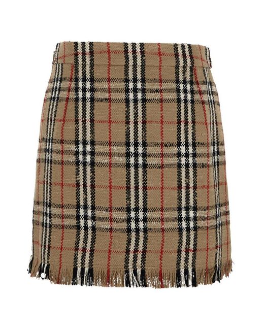 Vintage Burberry Monogram Skirt Women's Size W25