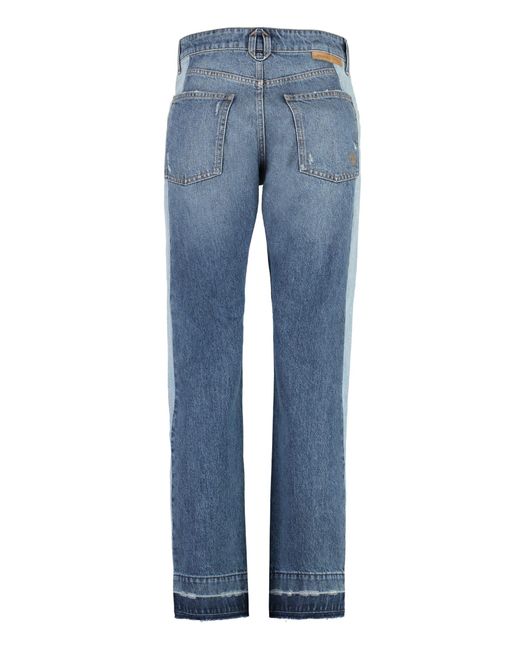 Stella McCartney Blue 5-Pocket Straight-Leg Jeans
