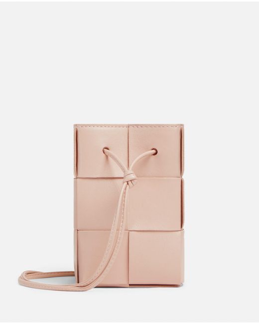 Bottega Veneta Pink Mini Bucket Leather Shoulder Bag