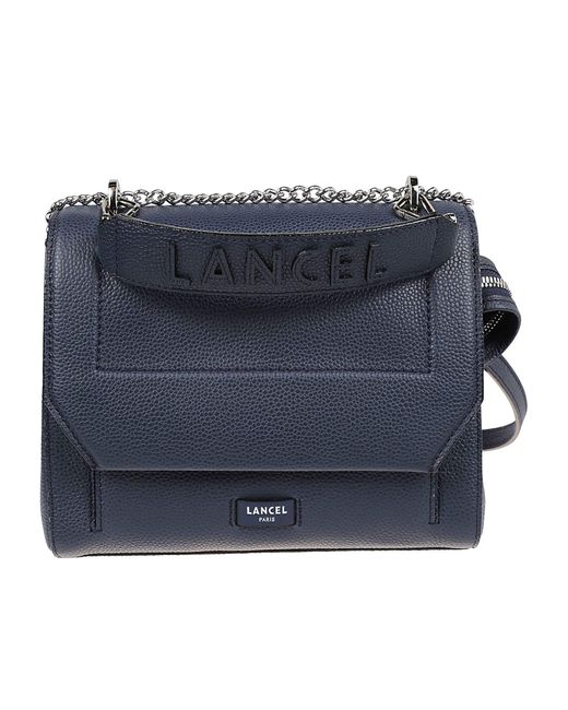 Lancel Blue Ninon De Flap Bag