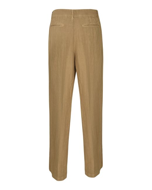 Massimo Alba Natural Straight Buttoned Trousers