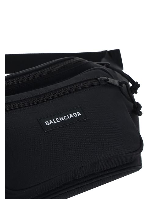 Balenciaga Black Fanny Pack Explorer for men