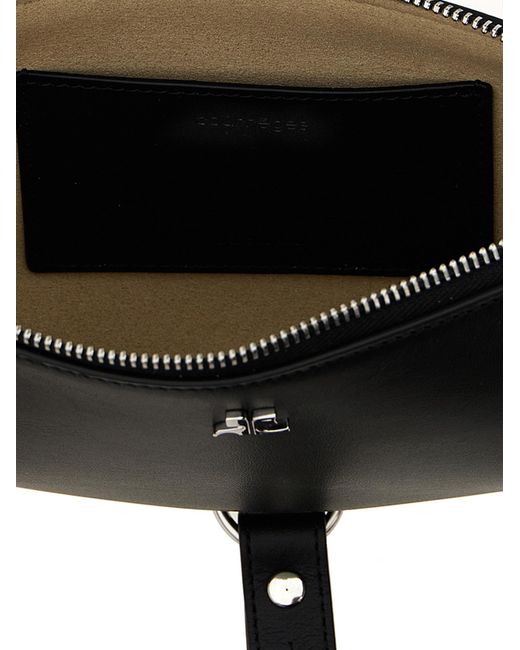Courreges Black Calfskin Shoulder Bag