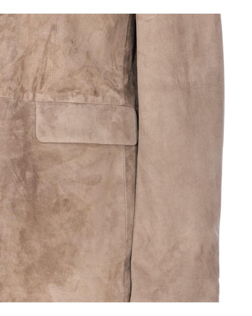 Arma Natural Minorca Suede Jacket