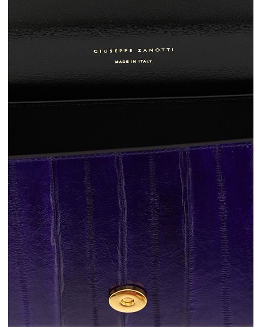 Giuseppe Zanotti Purple 'Tuxedo' Clutch