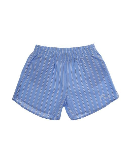 Off-White c/o Virgil Abloh Blue Shorts Girls Cotton