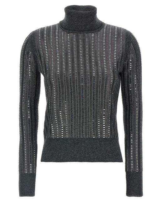 Ermanno Scervino Gray Wool And Cashmere Blend Sweater