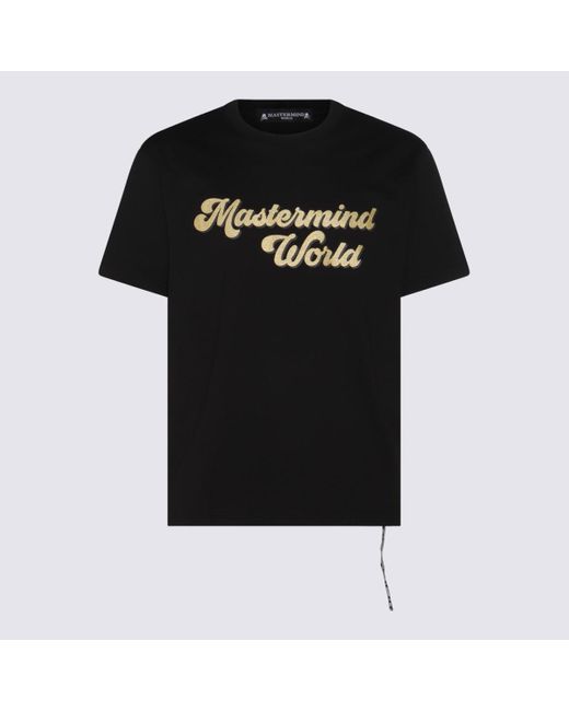 MASTERMIND WORLD Black Cotton T-Shirt for men