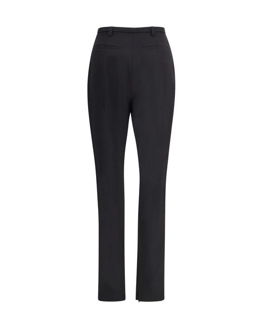 Thelatest Black Pants Carola Stretch Polyester Trousers