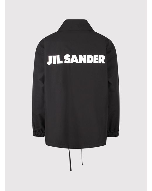 Jil Sander Black Jilsander Logo-Print Jacket