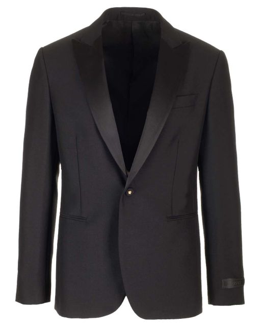 Versace Black Duchess Tuxedo Jacket for men