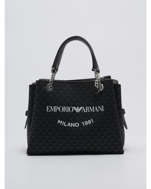 Emporio Armani Black Poliester Shoulder Bag
