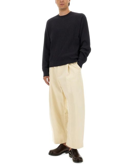 Studio Nicholson Blue Cotton Knit Shirt Jumpers for men