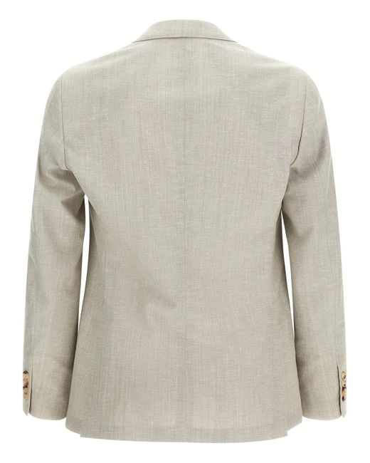 Pal Zileri Gray Brera Blazer Cupro for men