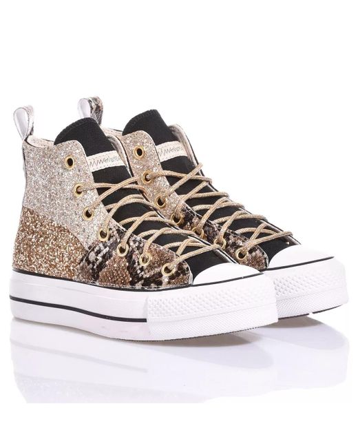 MIMANERA Multicolor Converse Platform Snake Tris Custom