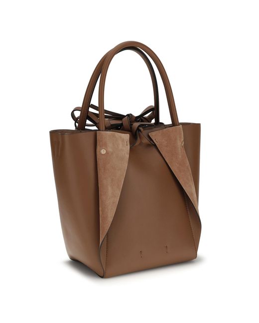 Gabriela Hearst Brown Handbag Marija Lambskin Shoulder Bags
