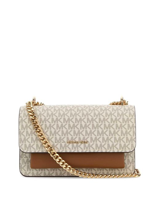 MICHAEL Michael Kors Multicolor Printed Canvas And Leather Claire Shoulder Bag