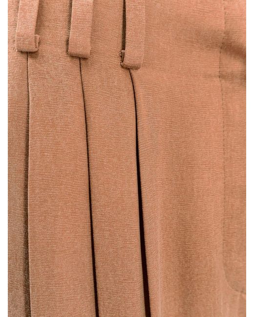 Giorgio Armani Eco-Viscose E Cupro Trouser With Pinces in