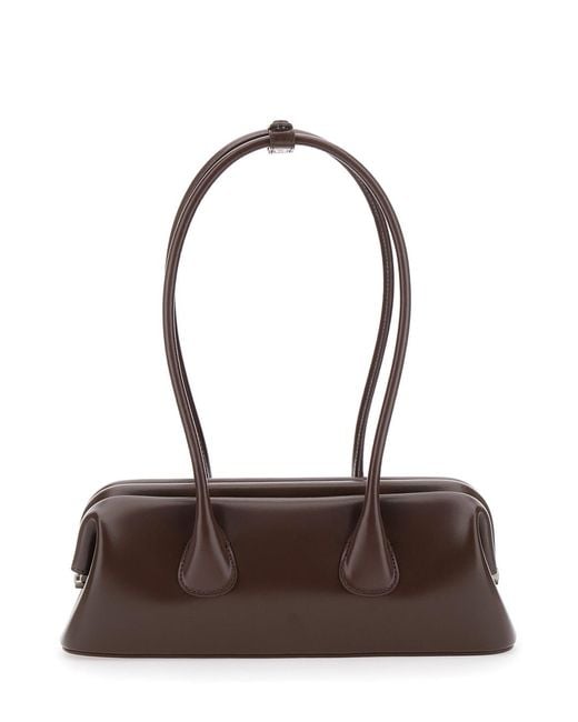 OSOI Brown Shoulder Bag Boatwide Mini Leather Cow