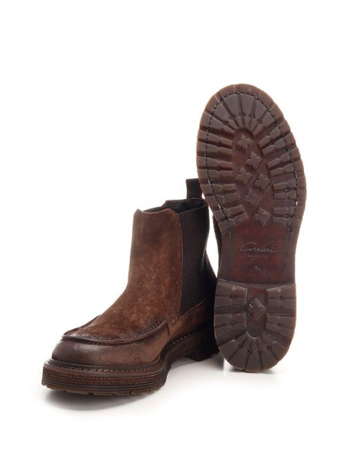 Corvari Brown Chelsea Boot for men