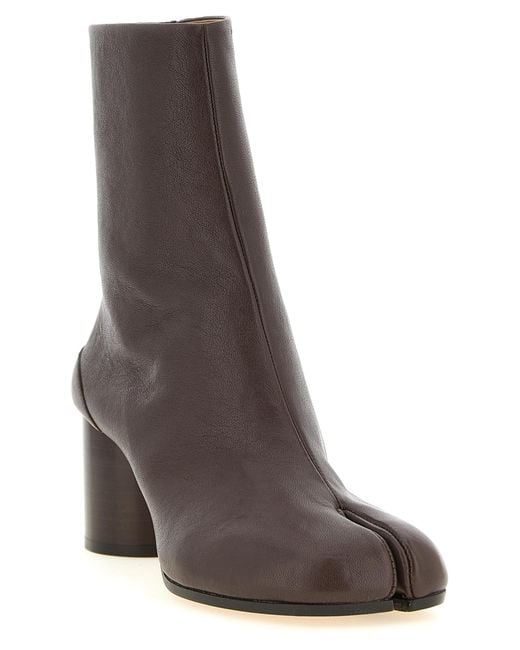 Maison Margiela Brown 'Tabi' Ankle Boots