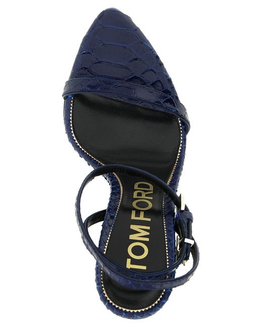 Tom Ford Blue Leather Heels