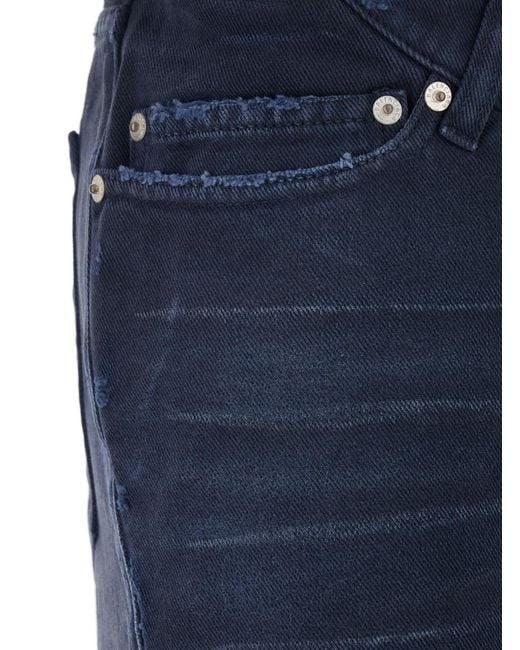 Balenciaga Blue Jeans Five-Pocket Cotton