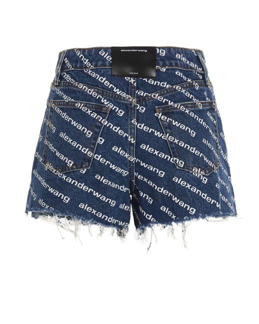 Alexander Wang Blue Cotton Shorts