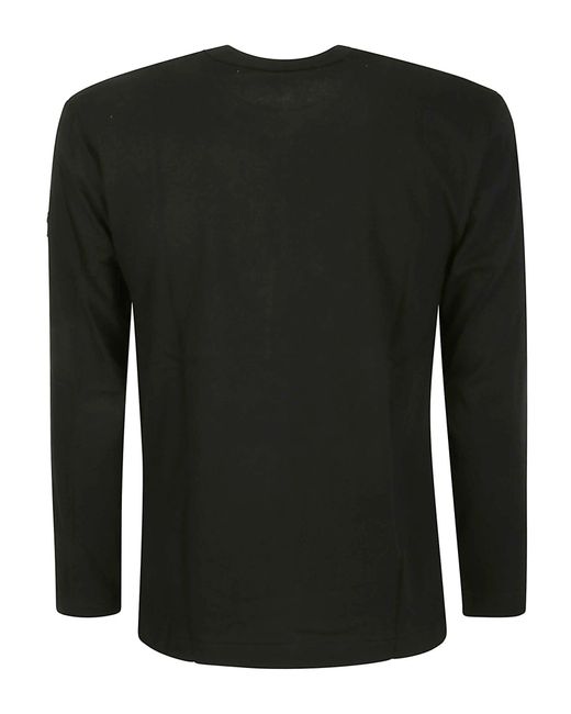 COMME DES GARÇONS PLAY T-shirt Long Sleeve in Black for Men | Lyst