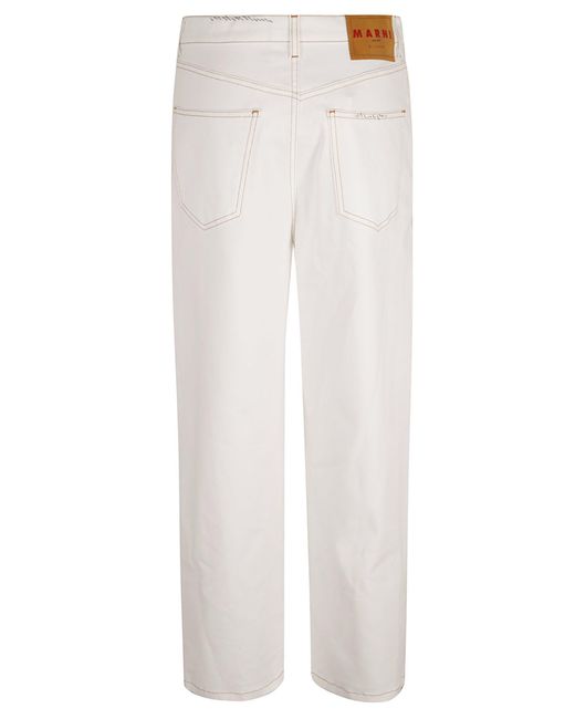 Marni White Lightweight Stretch Denim Jeans