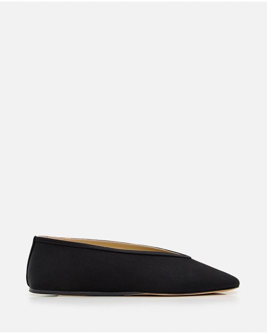 Le Monde Beryl Black Luna Slipper Satin