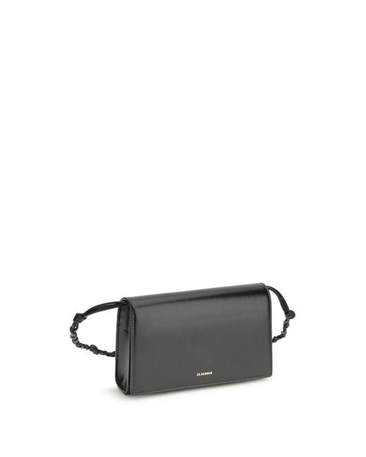 Jil Sander White Wallet Tangle Calf Leather & Purses