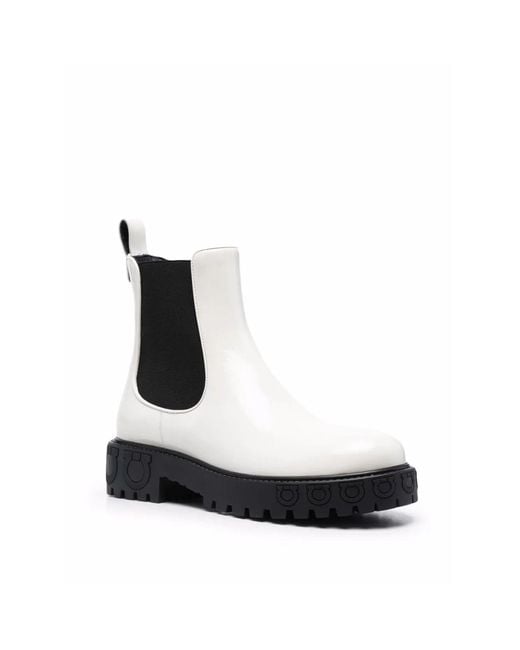 Ferragamo Black Chelsea Boots