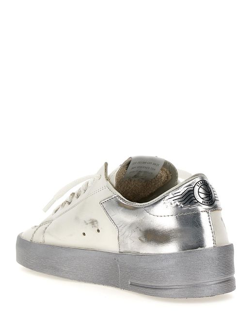 Golden Goose Deluxe Brand White 'Stardan' Sneakers